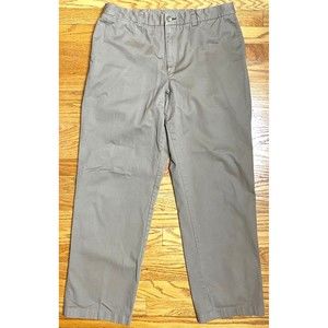 Duluth Trading Elastic Waist Brown Khaki Straight Leg Casual Pants 36x32